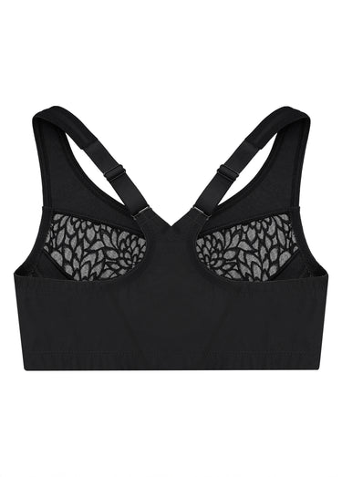 Soutien-gorge MagicLift Grandes Tailles Dos Nageur et Fermeture Frontale n°1206 Noir