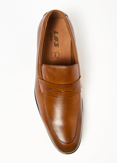 Mocassins élégants cuir Marron