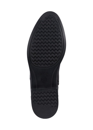 Boots Chelsea classiques en cuir lisse Noir