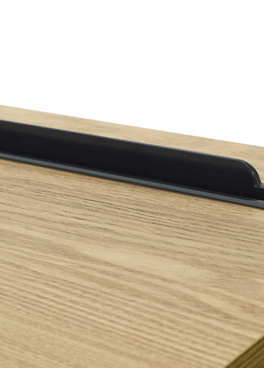 Bureau épuré, métal et plateau bois Marron/Noir