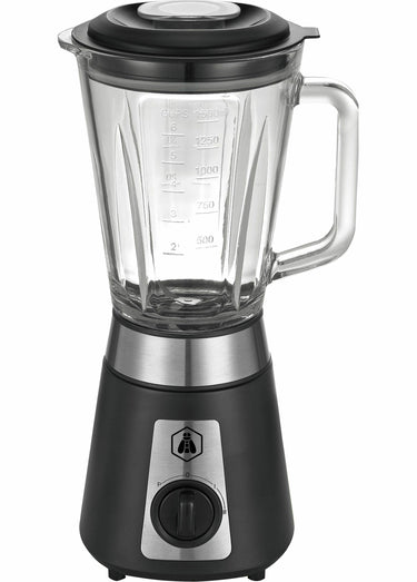 Blender 1,5L en verre et métal brossé Noir