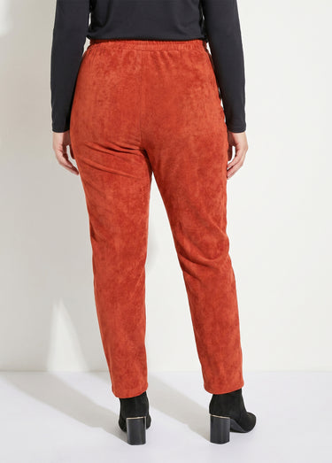 Pantalon droit taille élastiquée velours milleraies Epice