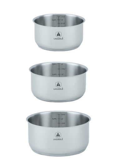 Set 10 pièces inox amovible, Réactif Gris
