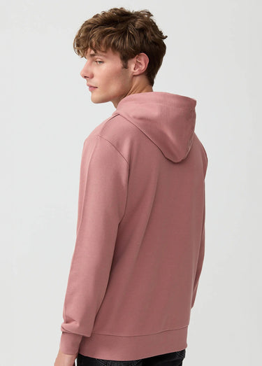 Sweat shirt à capuche, logo bouclette Rose