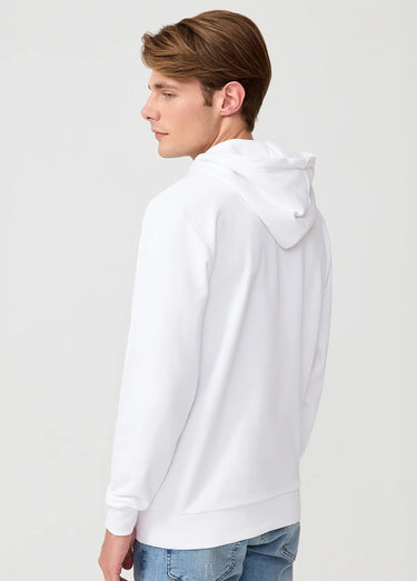 Sweat shirt à capuche poche kangourou Blanc