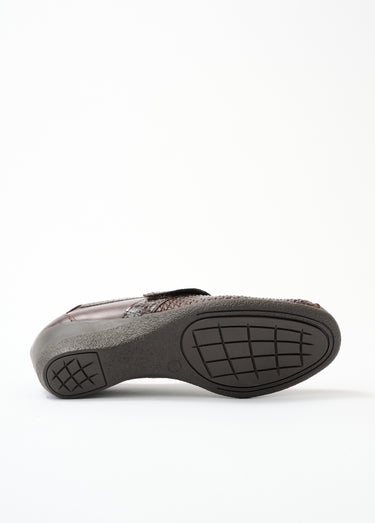 Derbies confort grande largeur cuir Marron