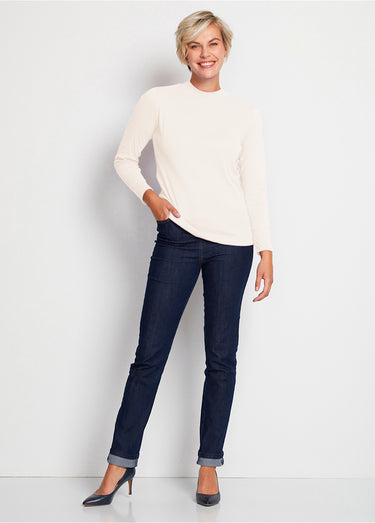 Sous-pull long souple maille douce Uni naturel