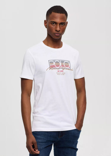 T-shirt à manches courtes, thème polo Blanc