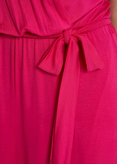 Combinaison jupe-culotte maille extensible Rose