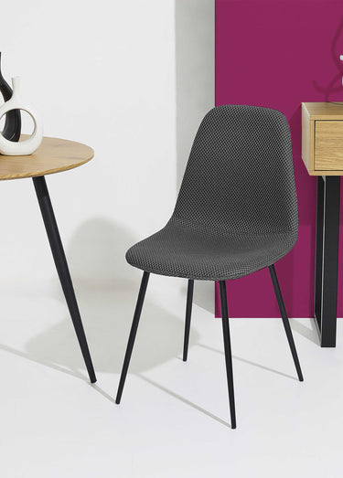 Set 4 Chaises design maille mesh ATOME Gris