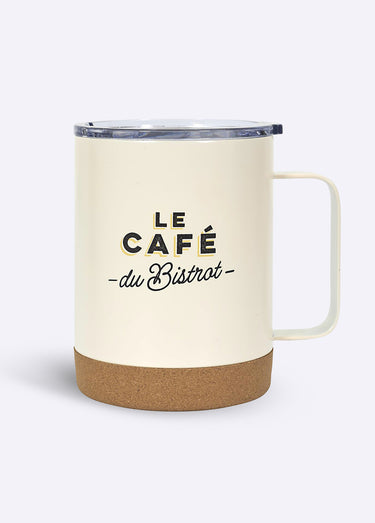 Mug de transport isolant, base liège Beige