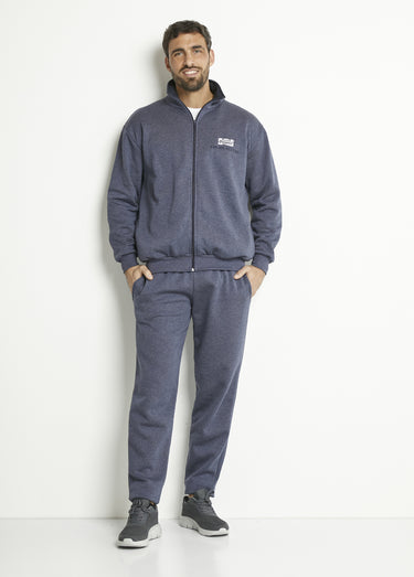 Pantalon de jogging molleton ceinture élastiquée Bleu Grise