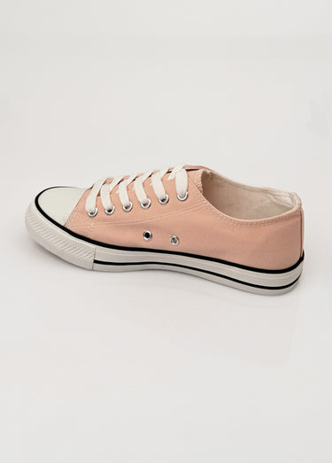 Baskets en toile à lacets inspiration US Rose