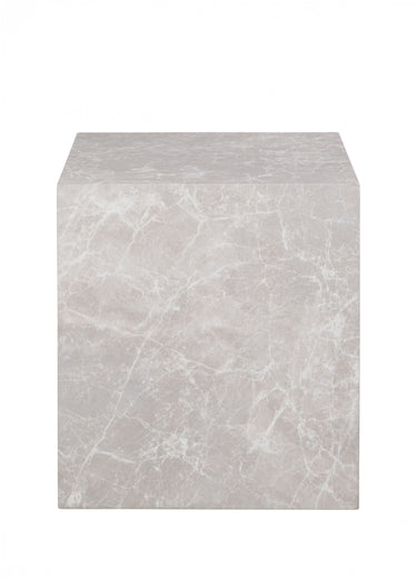 Table d'appoint haute, aspect marbre Marbre