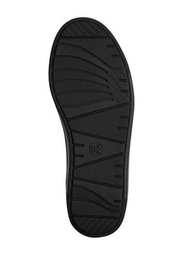 Baskets avec lacets élastiqués et zips Noir