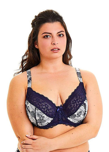 Soutien-gorge armatures, imprimé fantaisie Imprime Marine