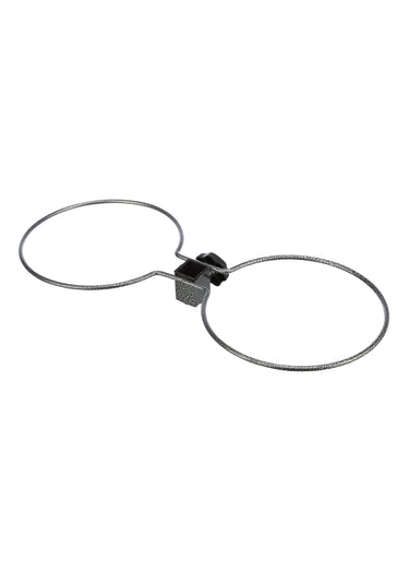 Bar 2 gamelles acier + support réglable Noir/Inox
