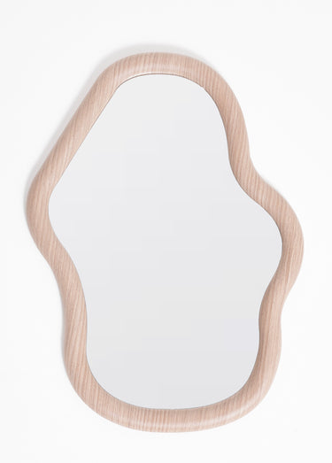 Miroir bois forme organique Beige 2