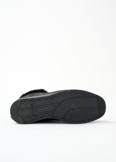 Boots grande largeur double glissière Noir