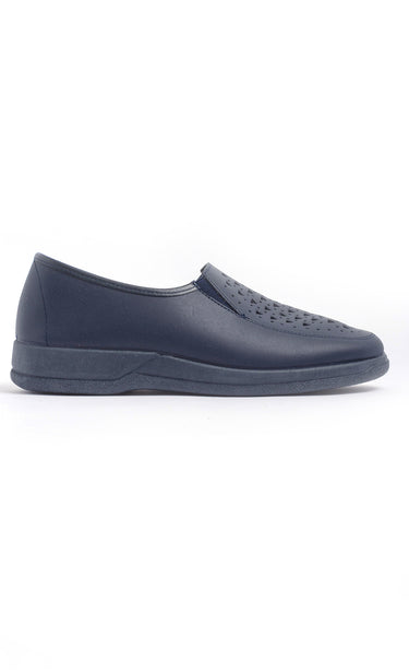 Derbys confortables cuir, façon loafers Marine