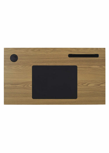 Bureau épuré, métal et plateau bois Marron/Noir
