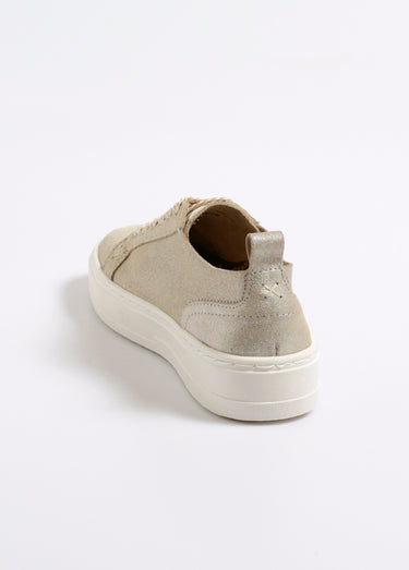 Baskets semelle compensée, lacets fantaisie Dore