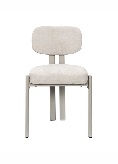 Set de 2 Chaises design chenille EMILIA Beige