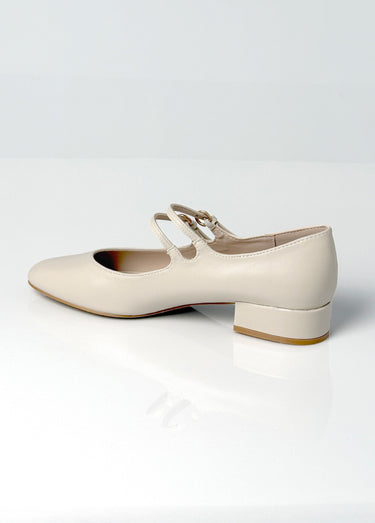Ballerines babies à brides, simili cuir Beige