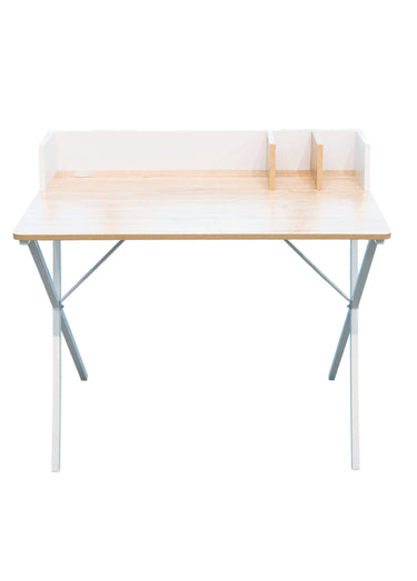 Bureau design bicolore gain de place Blanc