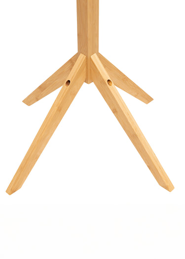 Porte manteaux en bois 8 patères compas Bambou