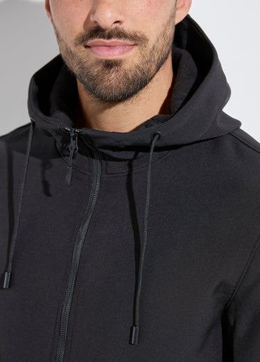Veste sportswear mi saison courte à capuche Noir