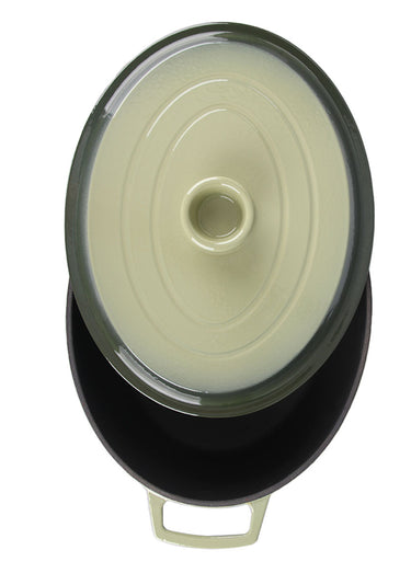 Cocotte fonte ovale 33cm, Masseiron 4O Vert