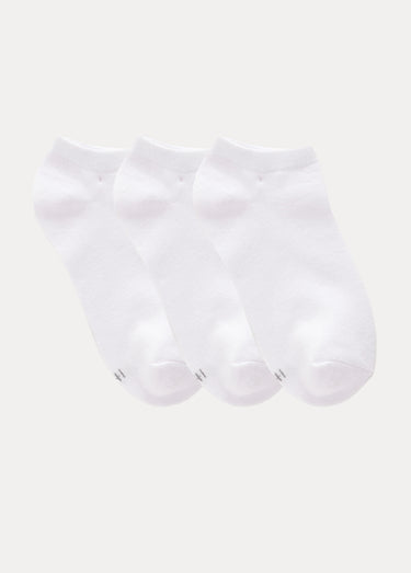 Socquettes discrètes avec coton Blanc Lot3