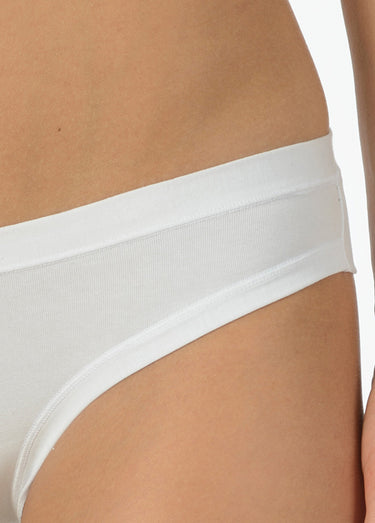 Strings invisibles avec coutures plates Blanc Lot2