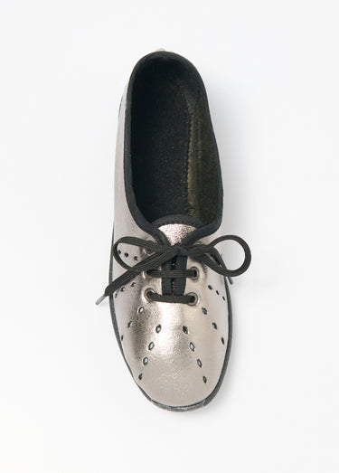 Derbies compensées à lacets cuir largeur confort Bronze