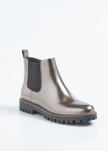 Chelsea boots semelle crantée largeur confort Gris