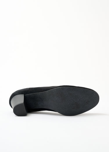 Escarpins cuir bout rond largeur confort Noir