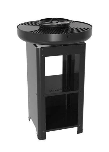 Brasero à bois haut de gamme, design moderne Noir