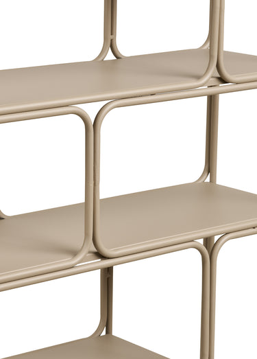 Etagère esprit vintage en métal LANCIANO Beige
