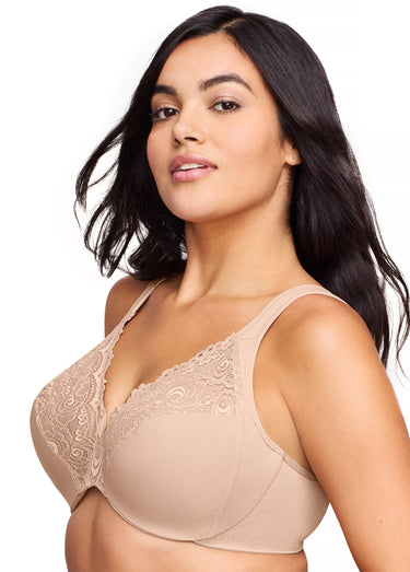 Soutien-gorge WonderWire décolleté dentelle Chair