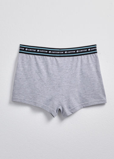 Boxer uni avec ceinture contrastante Gris