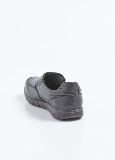 Mocassins élastiqués compensés Noir