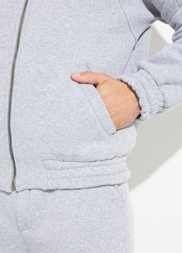 Ensemble détente chaud en molleton gratté Gris