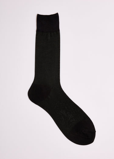 Chaussettes voile unies Noir