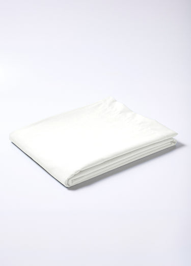 Drap plat polycoton uni Blanc