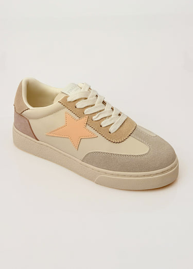 Baskets à lacets avec détail étoile Mauve