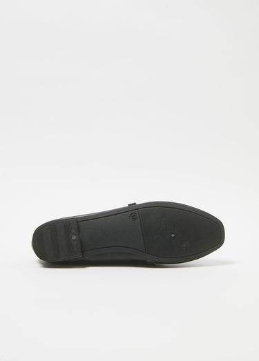 Ballerines bride ton sur ton petit talon Noir