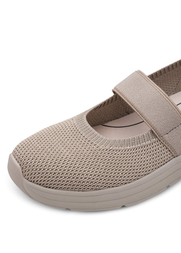 Ballerines sportswear dessus élastiqué Poivre