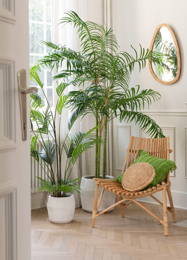 Fauteuil de salon détente, rotin naturel Naturel