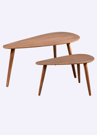 Tables basses d'appoint forme goutte Bois